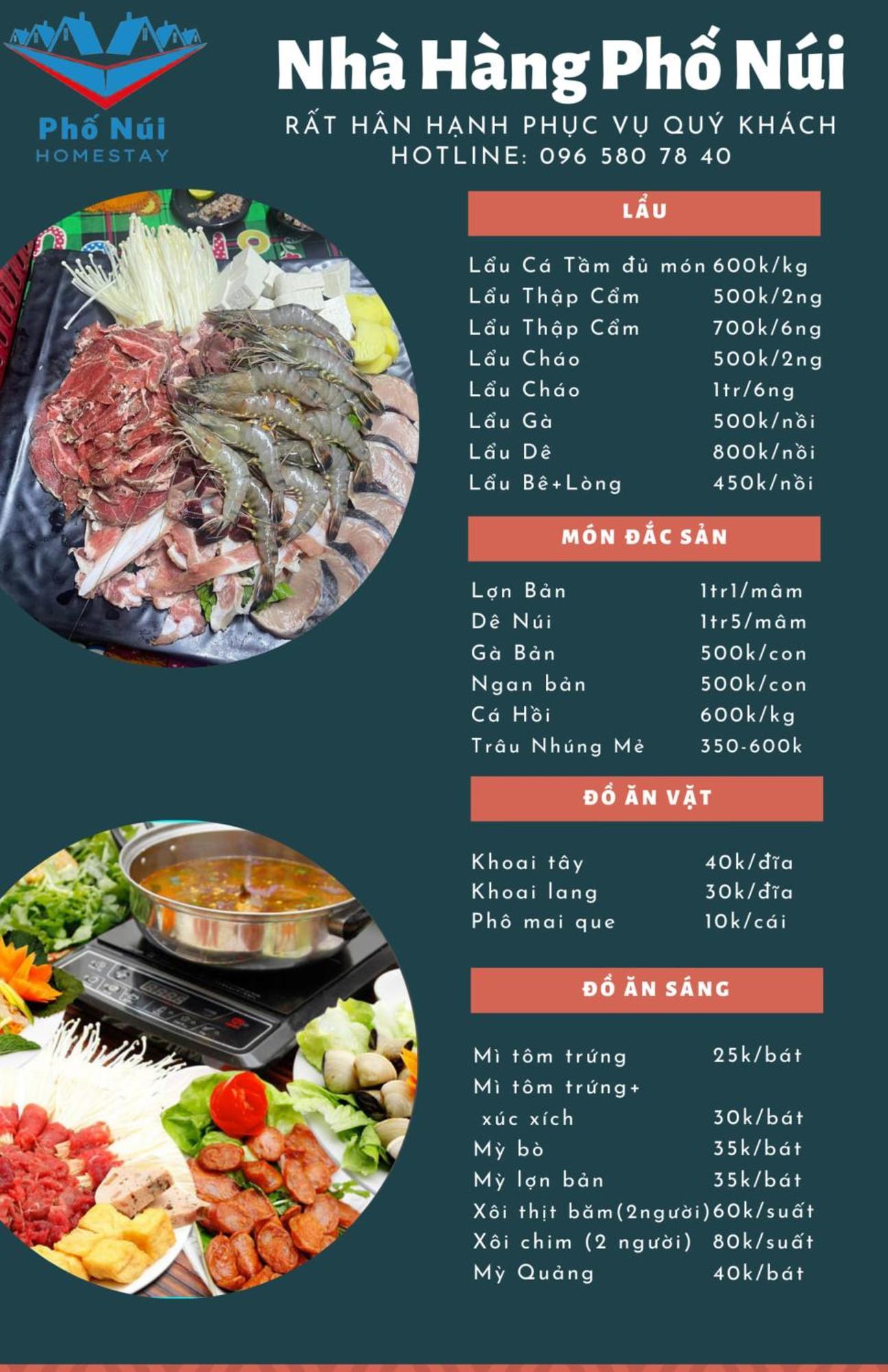 Nha Hang Homestay Pho Nui Bac Yen Eksteriør bilde