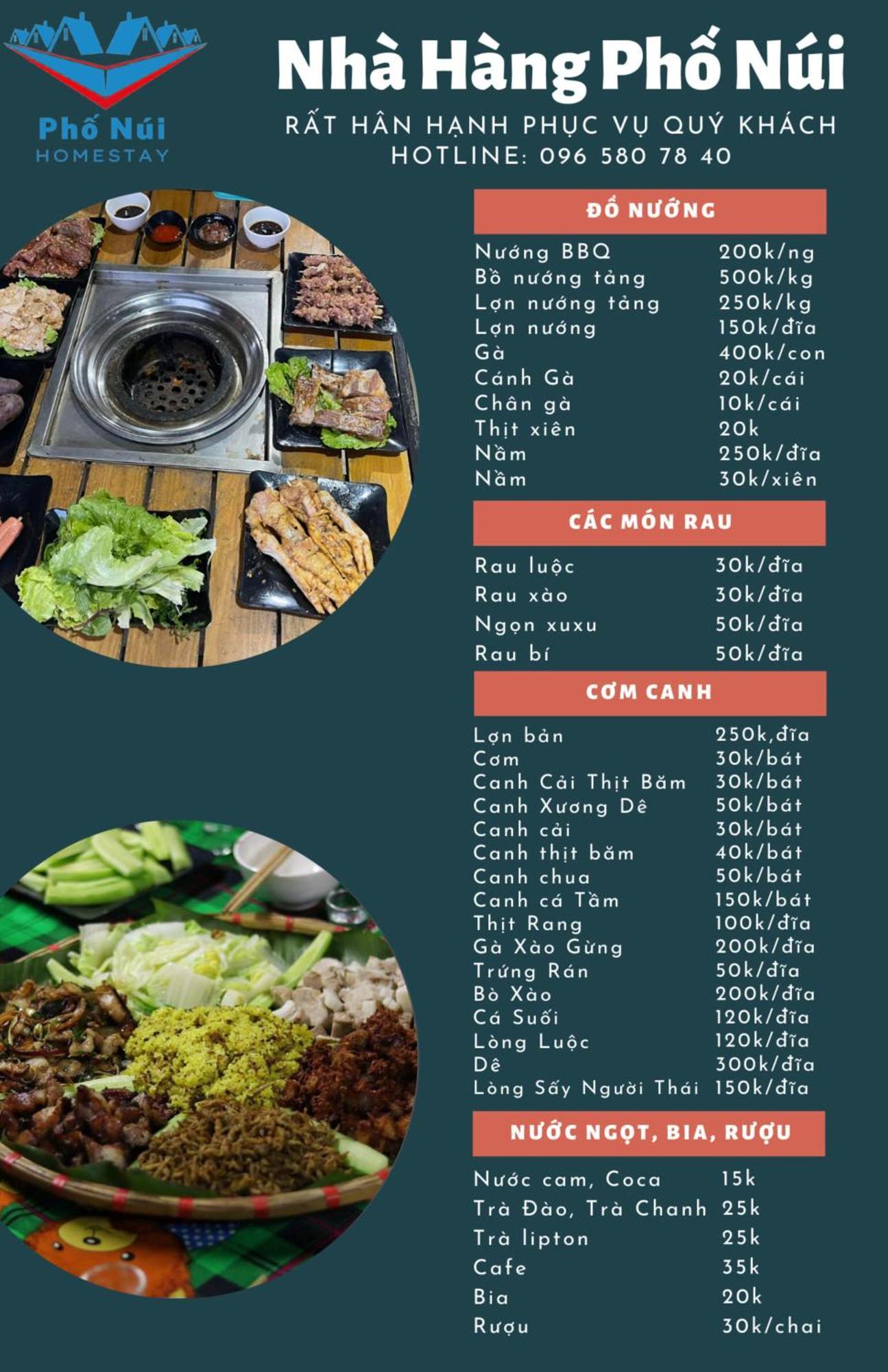 Nha Hang Homestay Pho Nui Bac Yen Eksteriør bilde